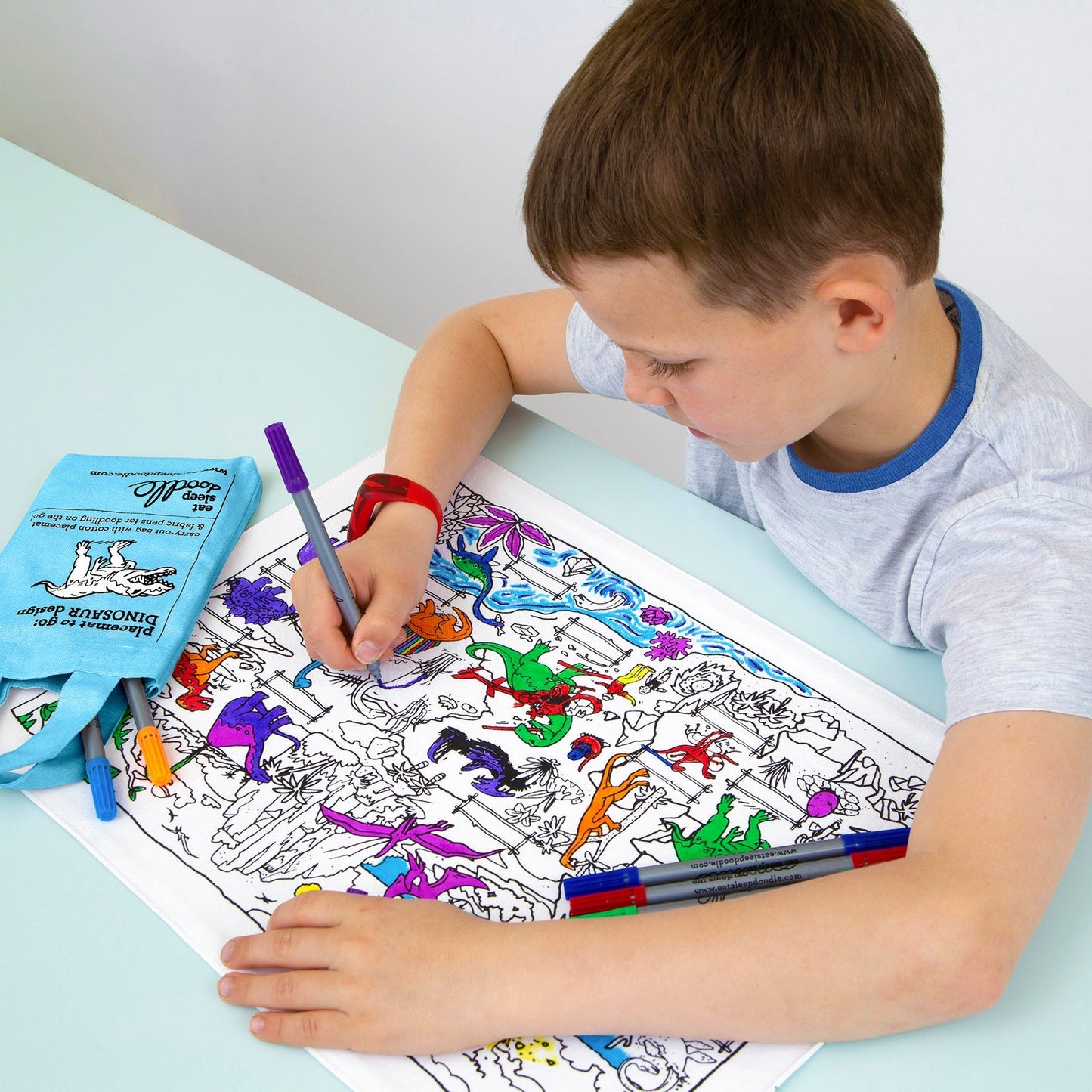 Placemat To Go, Dinosaur - Le Petit Marché Home Furniture