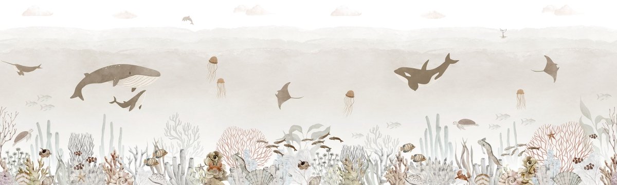 Wallpaper - Sensational Sea Brown - Panorama (Pre - Order) - LPM Home