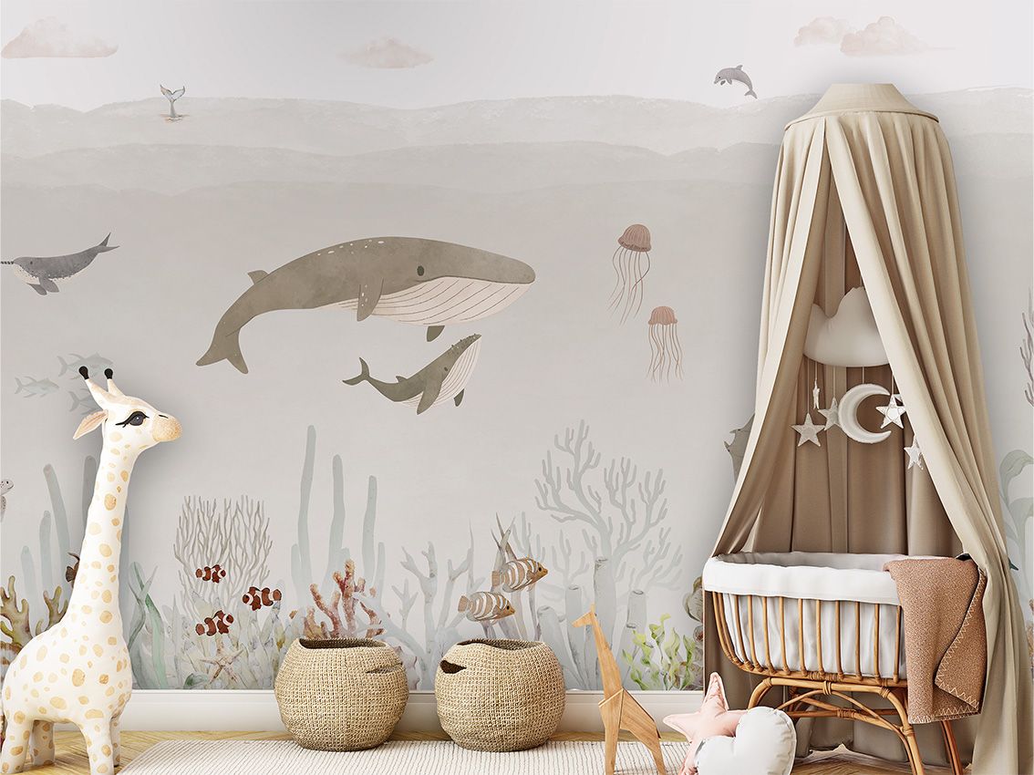 Wallpaper - Sensational Sea - Brown (Pre - Order) - LPM Home