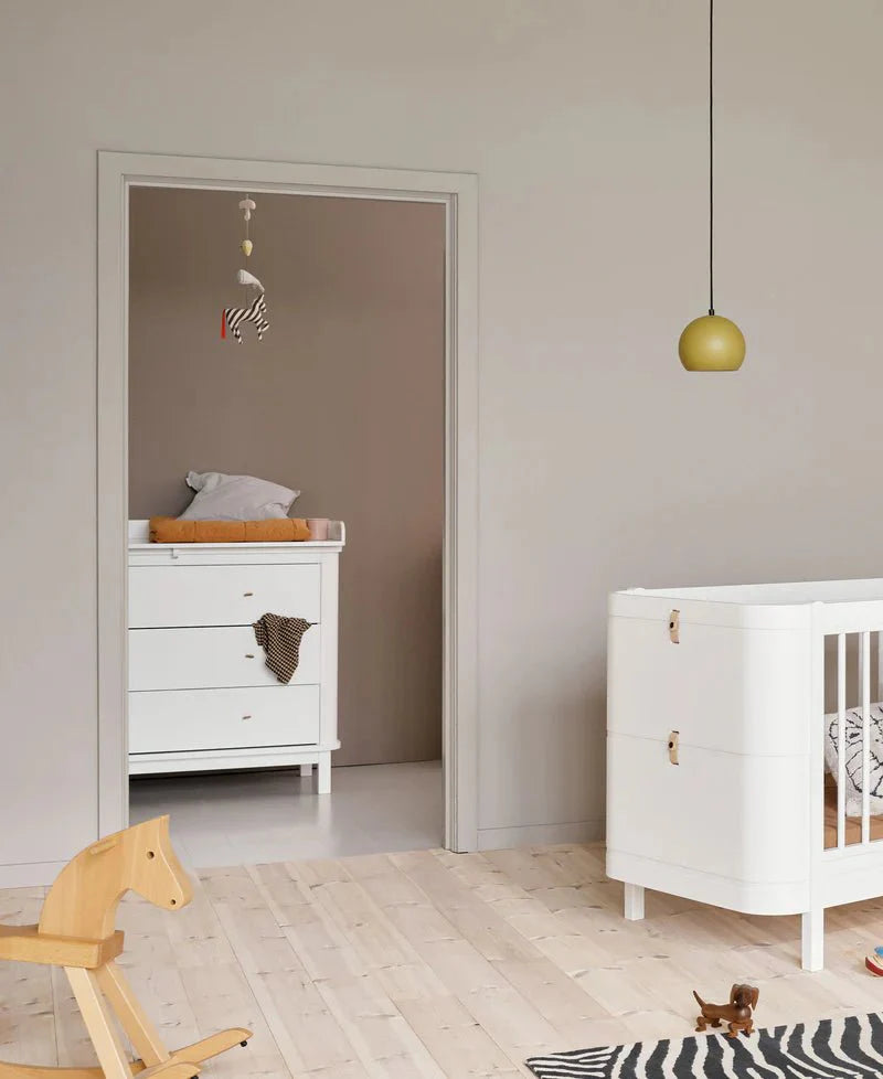 Wood Nursery Dresser 3 Drawers, White (Pre - Order) - LPM Home
