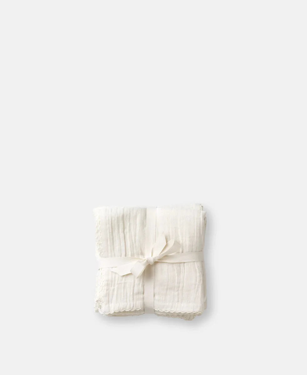 3 - pack Muslin Cloth, Pure Nature - Le Petit Marché Home Furniture