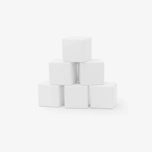 6 Cube Set Building Blocks, White (Pre - Order) - Le Petit Marché Home Furniture