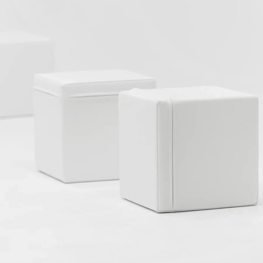 6 Cube Set Building Blocks, White (Pre - Order) - Le Petit Marché Home Furniture
