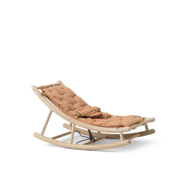 Wood Baby & Toddler Rocker, Oak/Caramel - Le Petit Marché Home Furniture