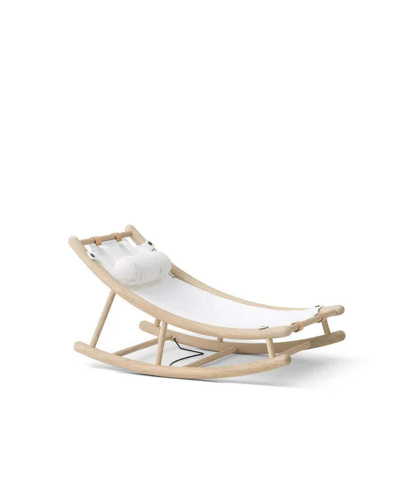 Extra Toddler Seat for Wood Baby & Toddler Rocker, White - Le Petit Marché Home Furniture