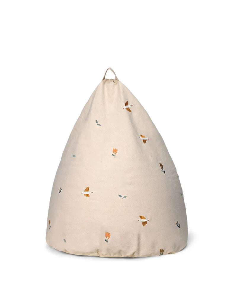 Embroidered Bean Bag, Songbirds (Pre-Order)