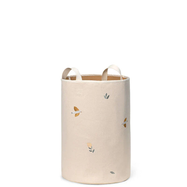 Embroidered Storage Basket, Large, Songbirds (Pre-Order)