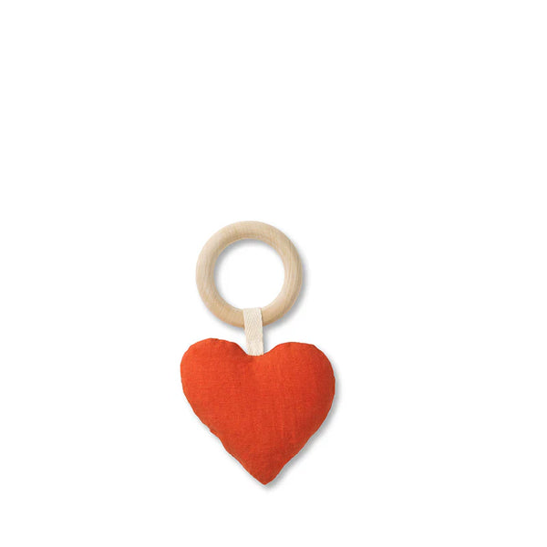 Heart Rattle Teether (Pre-Order)
