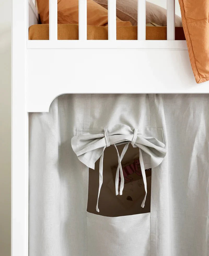 Curtain for Seaside Classic Bunk Bed, Low Loft Bed and Junior Low Loft Bed, Grey - Le Petit Marché Home Furniture