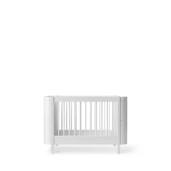 Wood Mini+ cot bed incl. junior kit, white - Le Petit Marché Home Furniture
