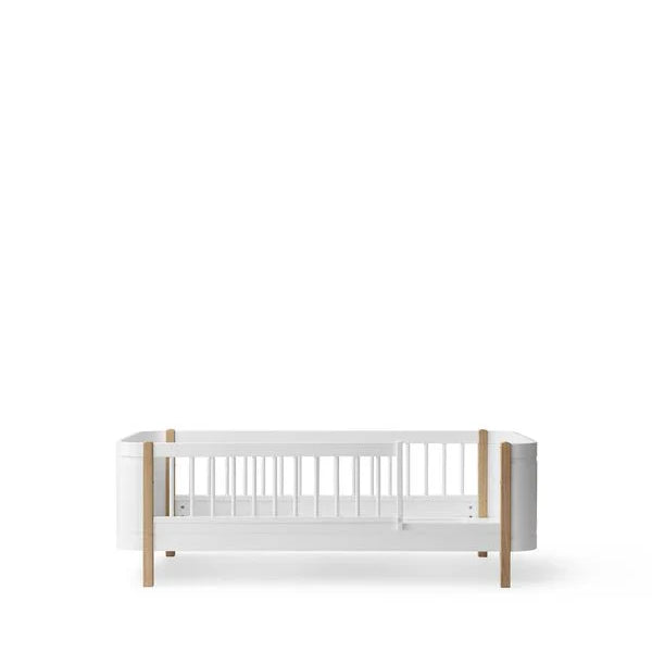 Wood Mini+ junior bed, white/oak - Le Petit Marché Home Furniture