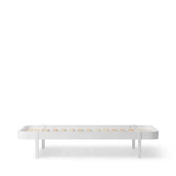 Wood Lounger Bed 90, White - Le Petit Marché Home Furniture