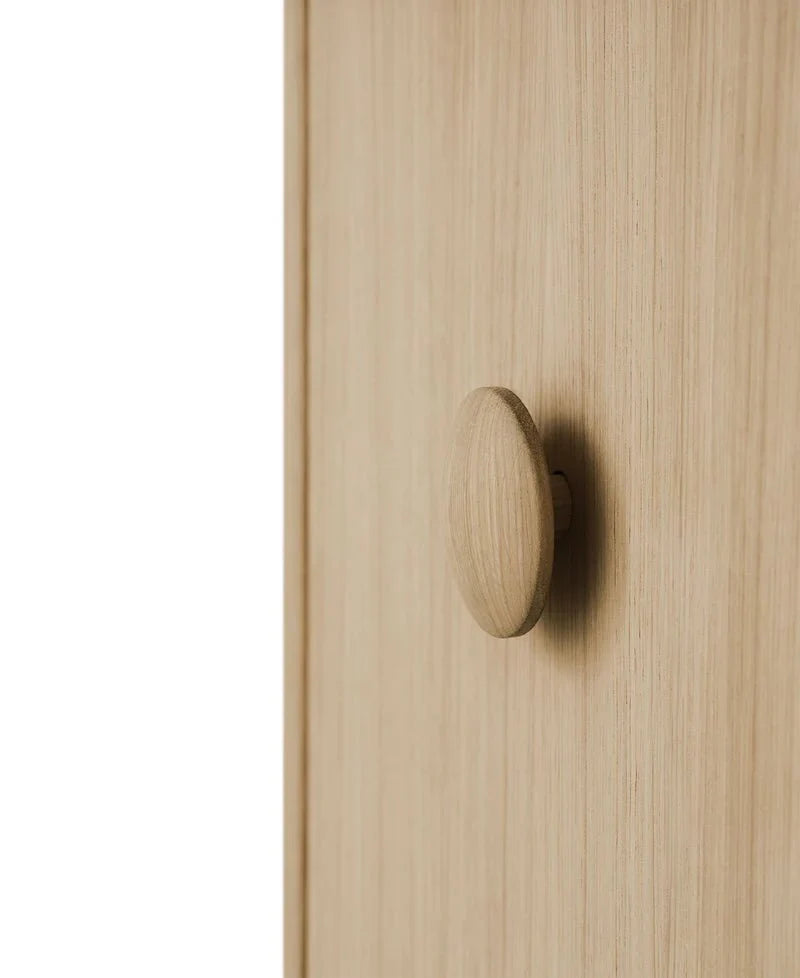 Wood Dresser 3 Drawers, Oak - Le Petit Marché Home Furniture