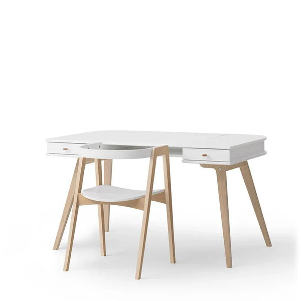 Wood Desk 66 cm & Armchair - Le Petit Marché Home Furniture