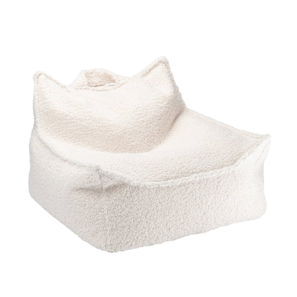 Bean bag Chair Boucle, Cream White (Pre - Order) - Le Petit Marché Home Furniture