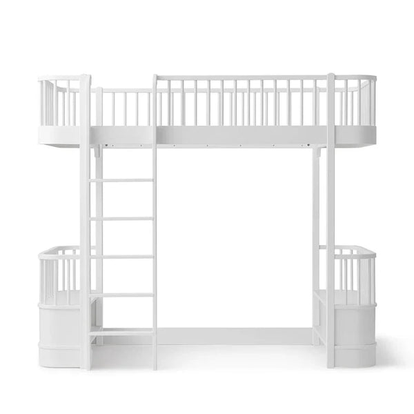 Wood Original Loft Bed, White - Le Petit Marché Home Furniture