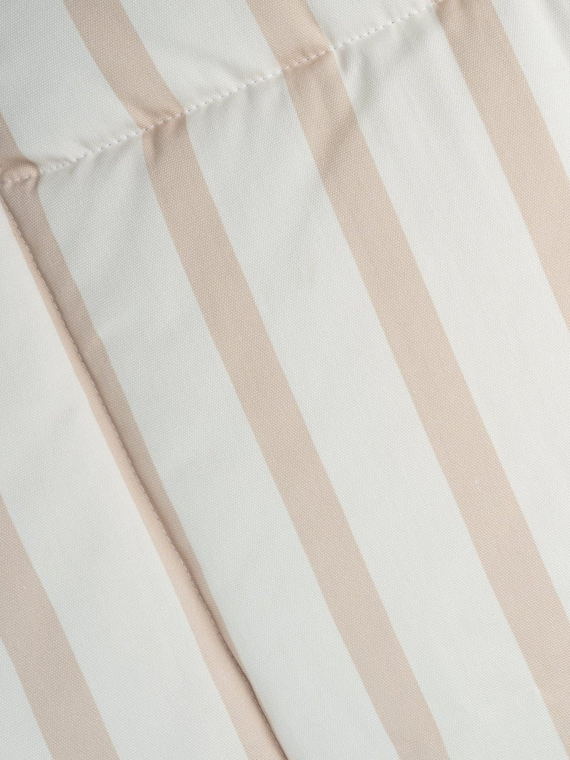 Big Beanbag Lounger, Beige Stripes - Le Petit Marché Home Furniture