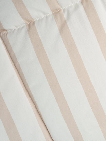 Big Beanbag Lounger, Beige Stripes - Le Petit Marché Home Furniture