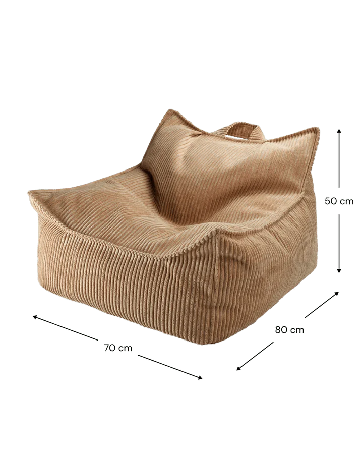 Beanbag Chair, Toffee (Pre - Order) - Le Petit Marché Home Furniture