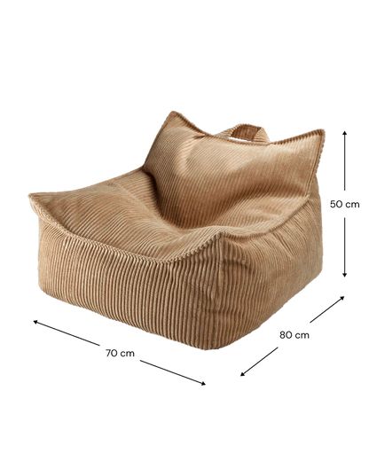 Beanbag Chair, Toffee (Pre - Order) - Le Petit Marché Home Furniture