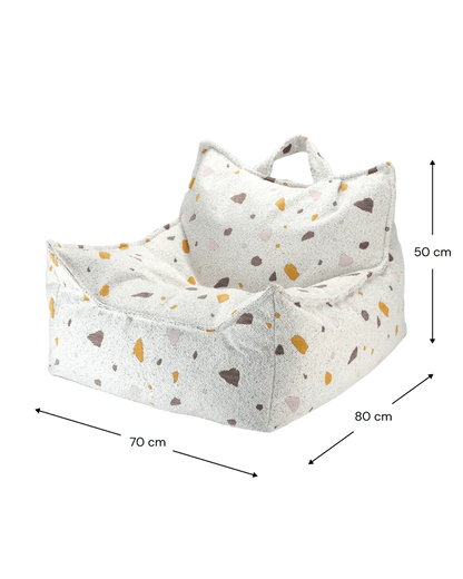 Beanbag Chair, Terrazzo Marble (Pre - Order) - Le Petit Marché Home Furniture