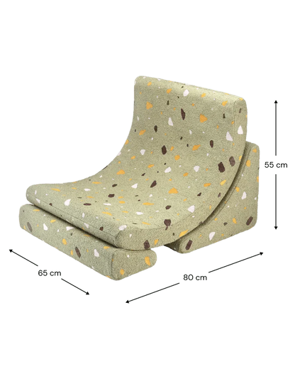 Moon Chair, Terrazzo Moss (Pre Order) - Le Petit Marché Home Furniture