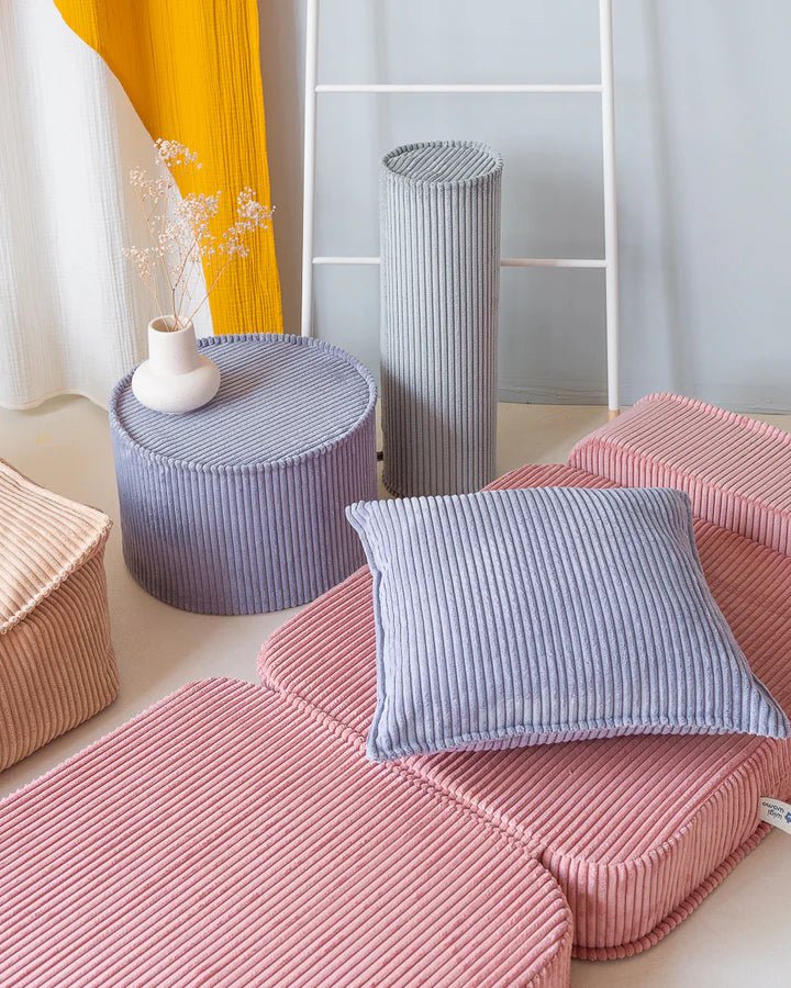 Block Cushion, Blueberry Blue (Pre - Order) - Le Petit Marché Home Furniture
