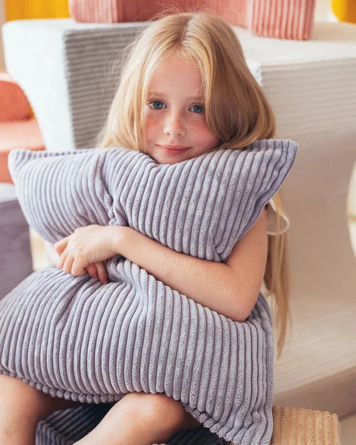 Block Cushion, Blueberry Blue (Pre - Order) - Le Petit Marché Home Furniture