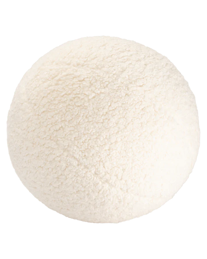 Ball Cushion, Cream White (Pre - Order) - Le Petit Marché Home Furniture