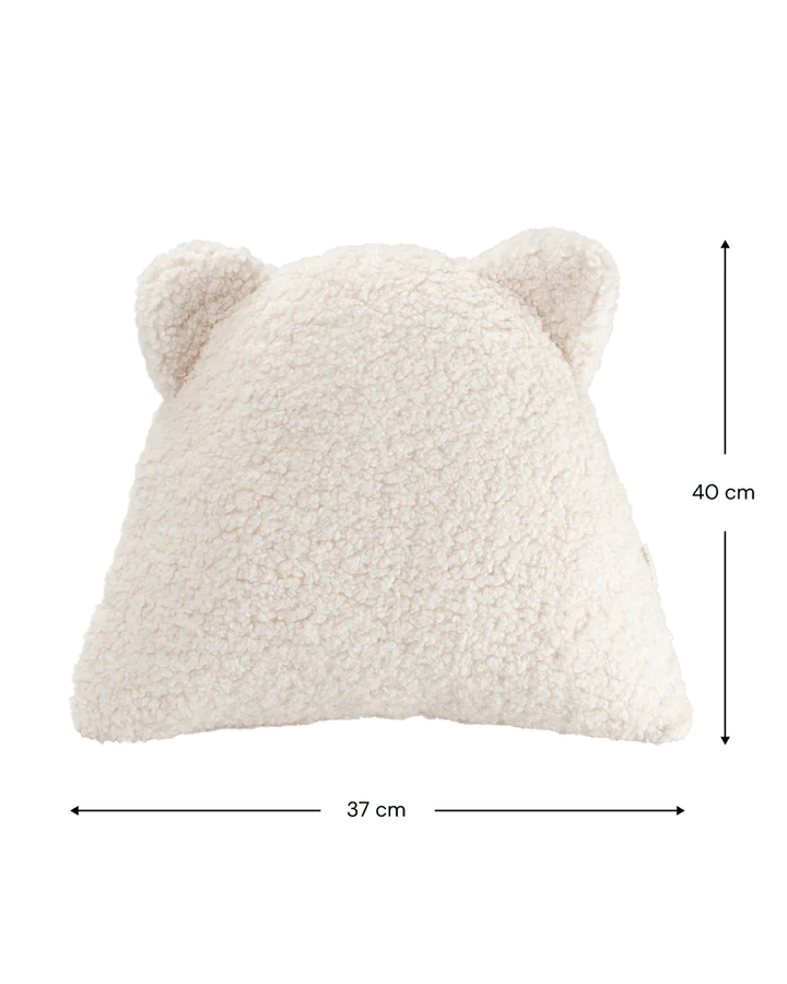 Bear Cushion, Cream White (Pre - Order) - Le Petit Marché Home Furniture