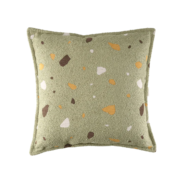Block Cushion, Terrazzo Moss (Pre - Order) - Le Petit Marché Home Furniture