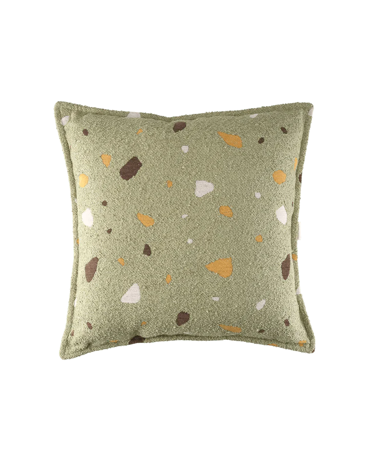 Block Cushion, Terrazzo Moss (Pre - Order) - Le Petit Marché Home Furniture