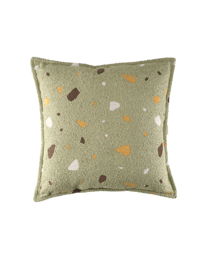 Block Cushion, Terrazzo Moss (Pre - Order) - Le Petit Marché Home Furniture