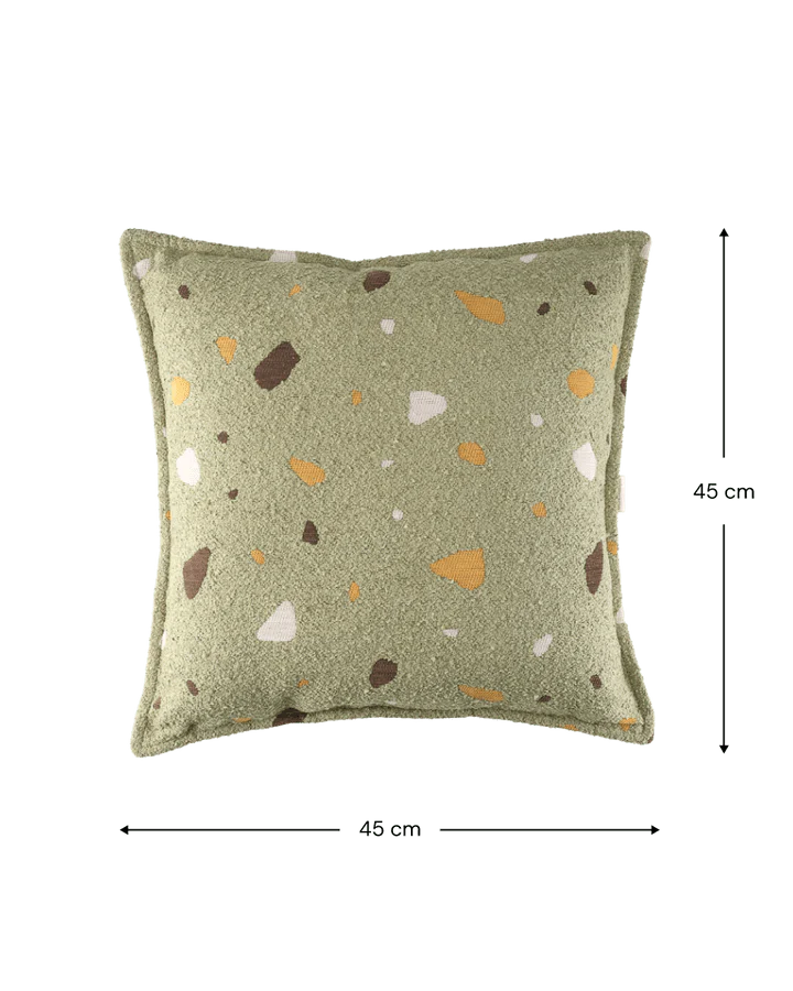 Block Cushion, Terrazzo Moss (Pre - Order) - Le Petit Marché Home Furniture