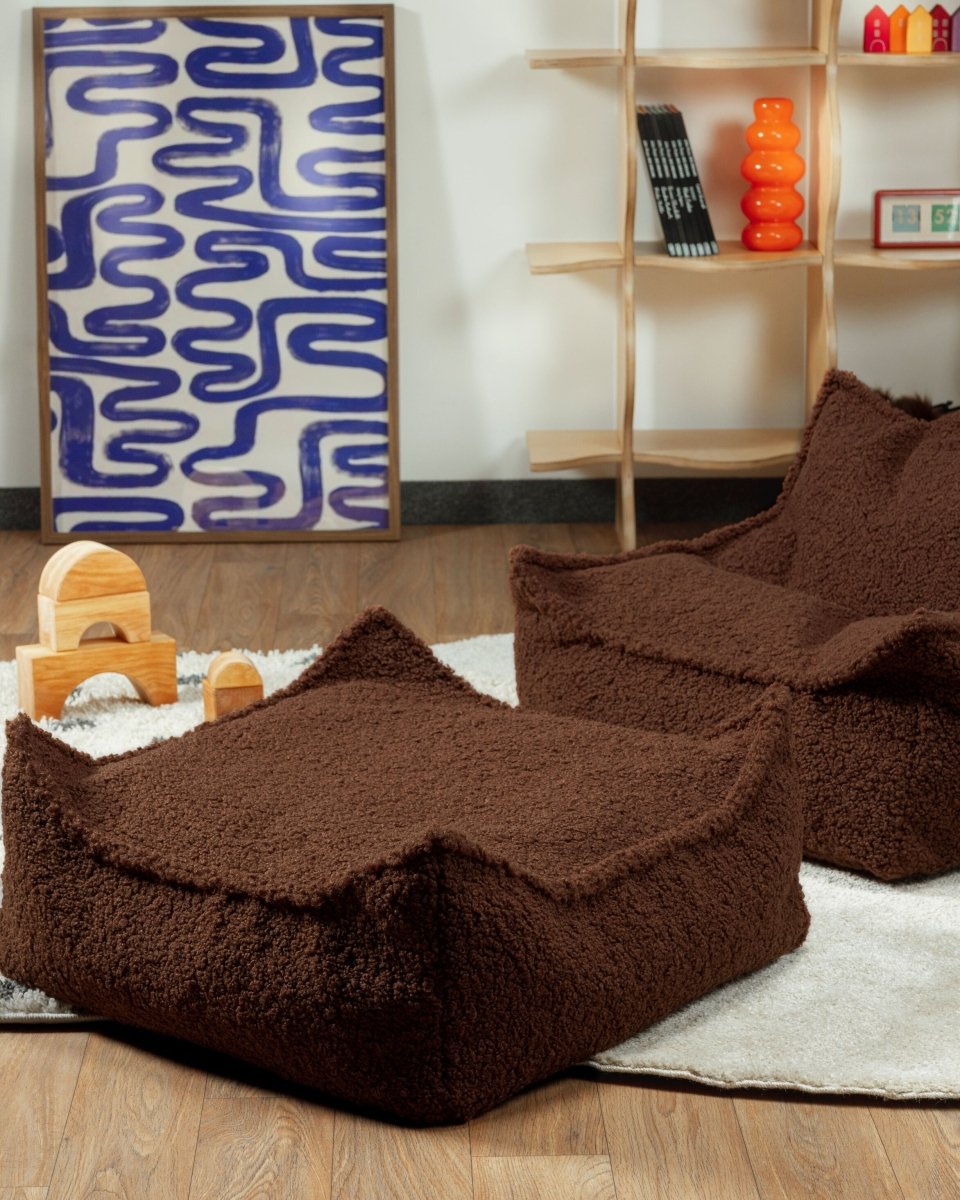 Square Ottoman, Warm Hazel (Pre - Order) - LPM Home