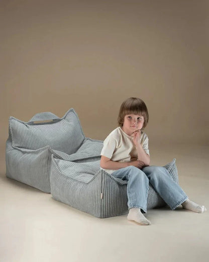 Square Ottoman, Peppermint Green - Le Petit Marché Home Furniture