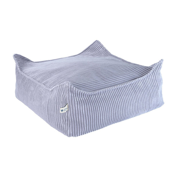 Square Ottoman, Blueberry Blue (Pre - Order) - Le Petit Marché Home Furniture