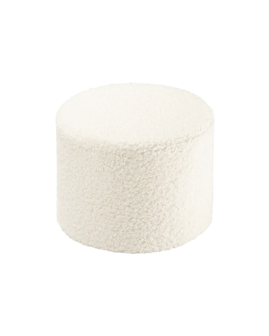 Pouffe, Cream White (Pre - Order) - Le Petit Marché Home Furniture