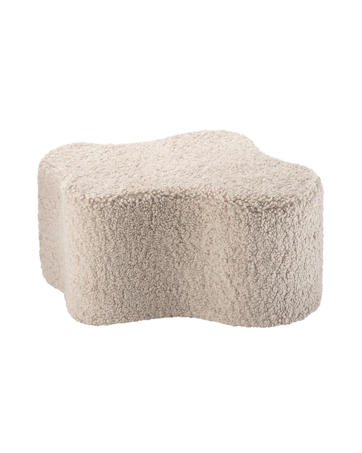 Cloud Pouffe, Biscuit (Pre - Order) - Le Petit Marché Home Furniture