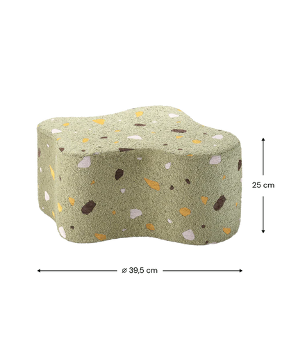 Cloud Pouffe, Terrazzo Moss (Pre - Order) - Le Petit Marché Home Furniture