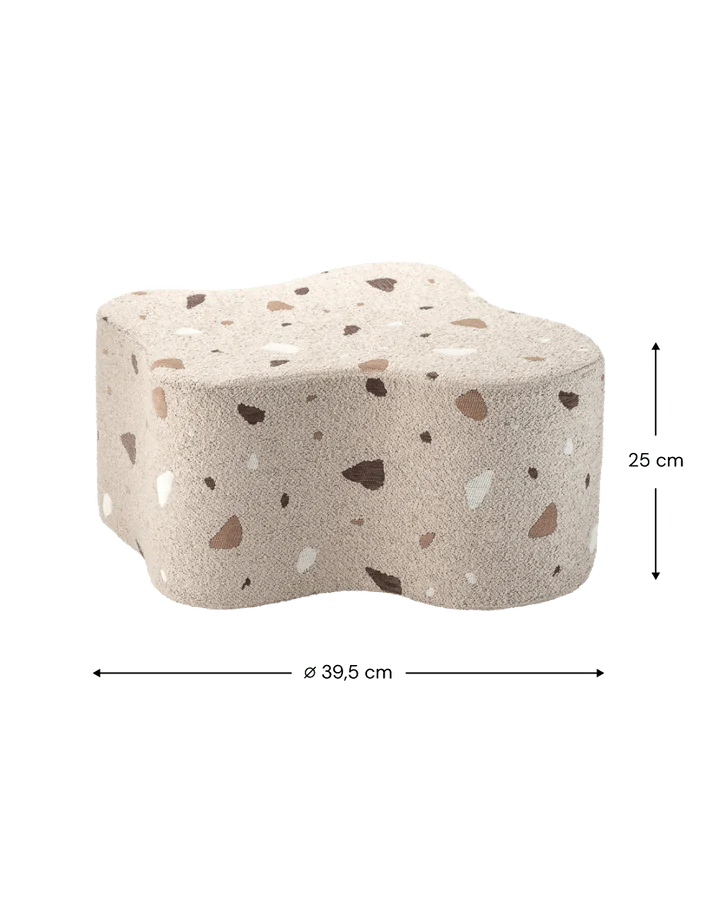 Cloud Pouffe, Terrazzo Sand (Pre - Order) - Le Petit Marché Home Furniture