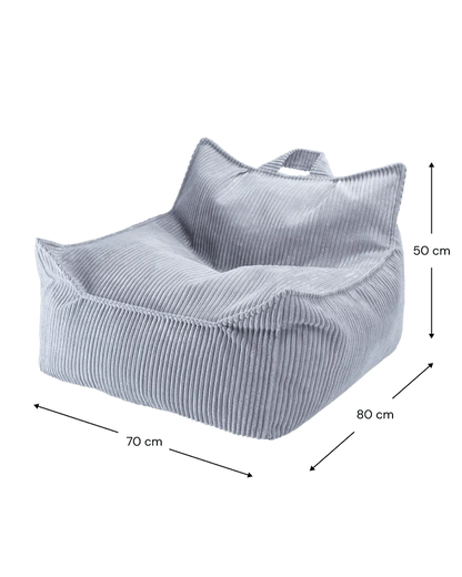 Beanbag Chair, Blueberry Blue (Pre - Order) - Le Petit Marché Home Furniture
