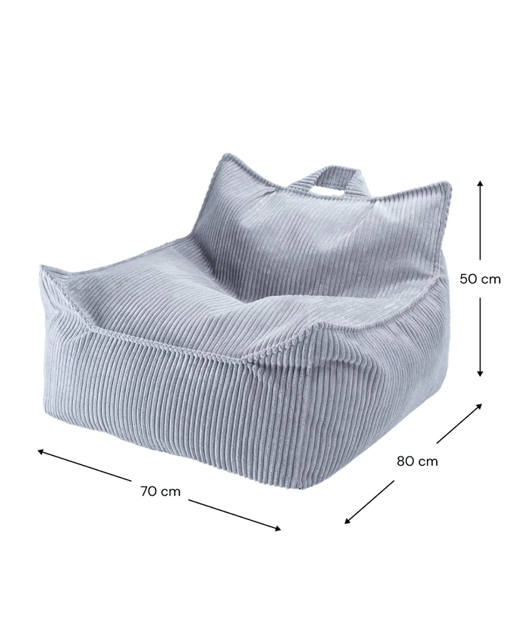 Beanbag Chair, Blueberry Blue (Pre - Order) - Le Petit Marché Home Furniture
