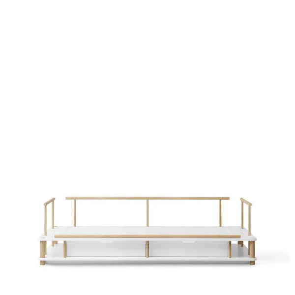 Camp Day Bed, White/Oak - Le Petit Marché Home Furniture