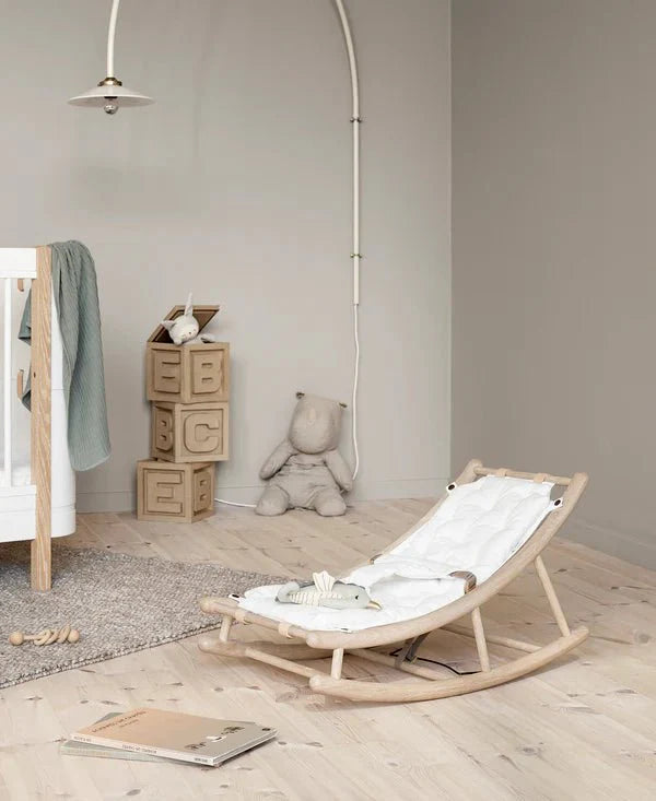 Extra Baby Cushion for Wood Baby & Toddler Rocker, White - Le Petit Marché Home Furniture
