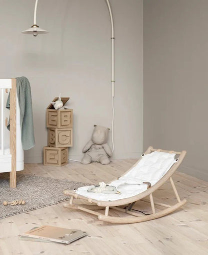 Extra Baby Cushion for Wood Baby & Toddler Rocker, White - Le Petit Marché Home Furniture