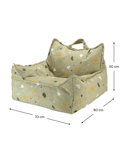 Beanbag Chair, Terrazzo Moss (Pre - Order) - Le Petit Marché Home Furniture