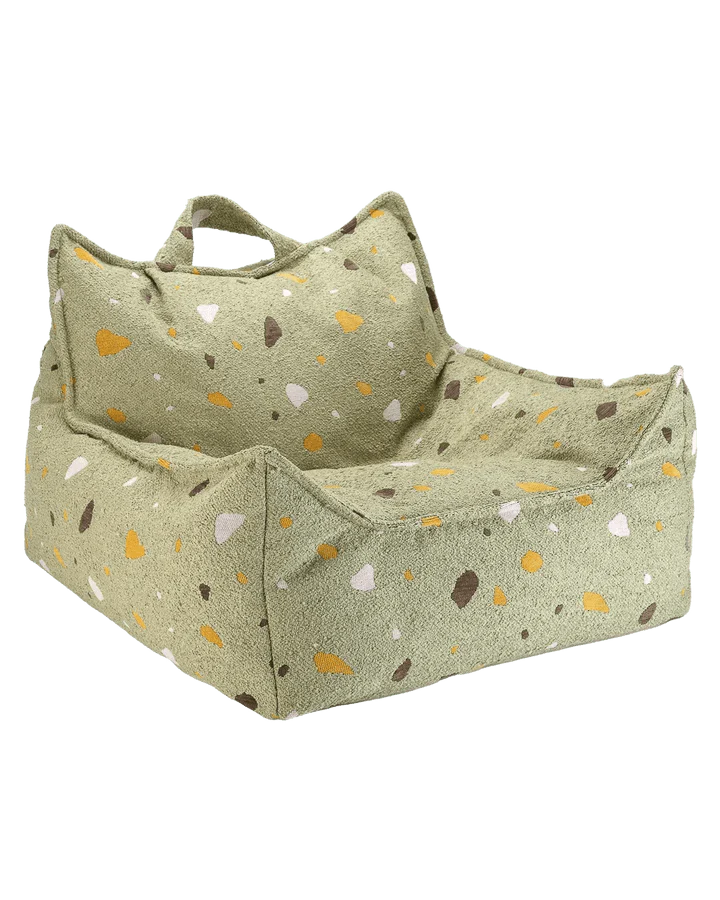 Beanbag Chair, Terrazzo Moss (Pre - Order) - Le Petit Marché Home Furniture