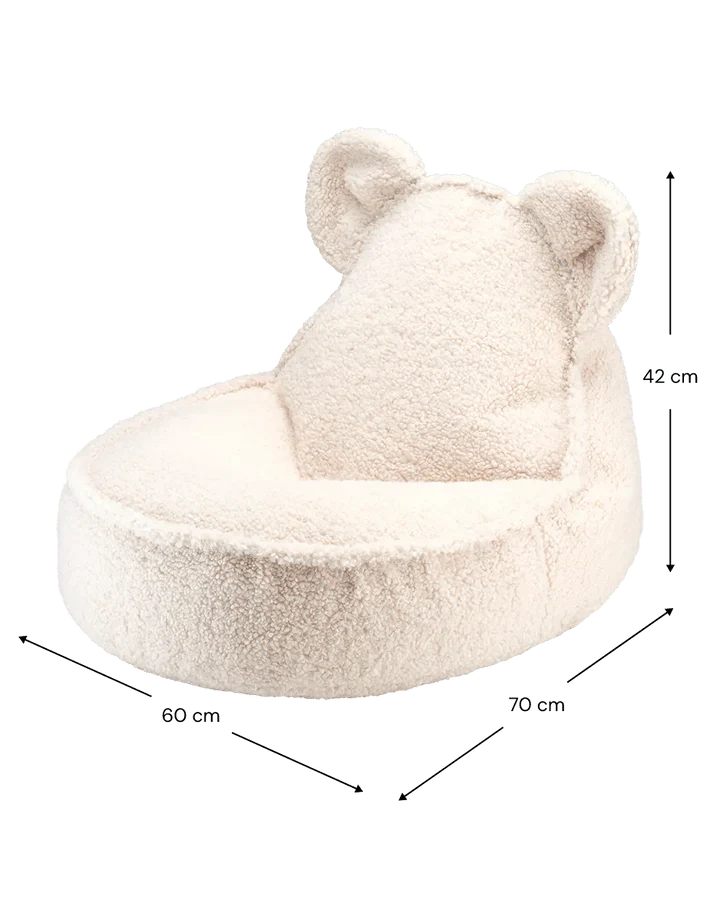 Bear Beanbag, Cream White (Pre - Order) - Le Petit Marché Home Furniture