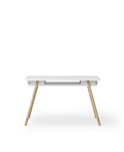 Camp junior desk, adjustable, white/oak - Le Petit Marché Home Furniture